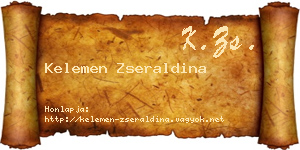 Kelemen Zseraldina névjegykártya